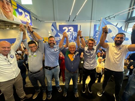 Em visita a São Bernardo, senador Marcos Pontes declara apoio à candidatura de Alex Manente