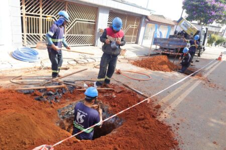 Sabesp realiza obras de renovação da rede de água nos jardins Sônia e Silvia Maria