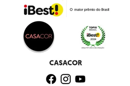 CASACOR chega ao TOP 10 do Prêmio iBest 2024 na categoria Arquitetura e Decoração