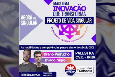 Colégio Singular sedia palestra com influenciadores do Grupo Primo sobre as competências do novo estudante