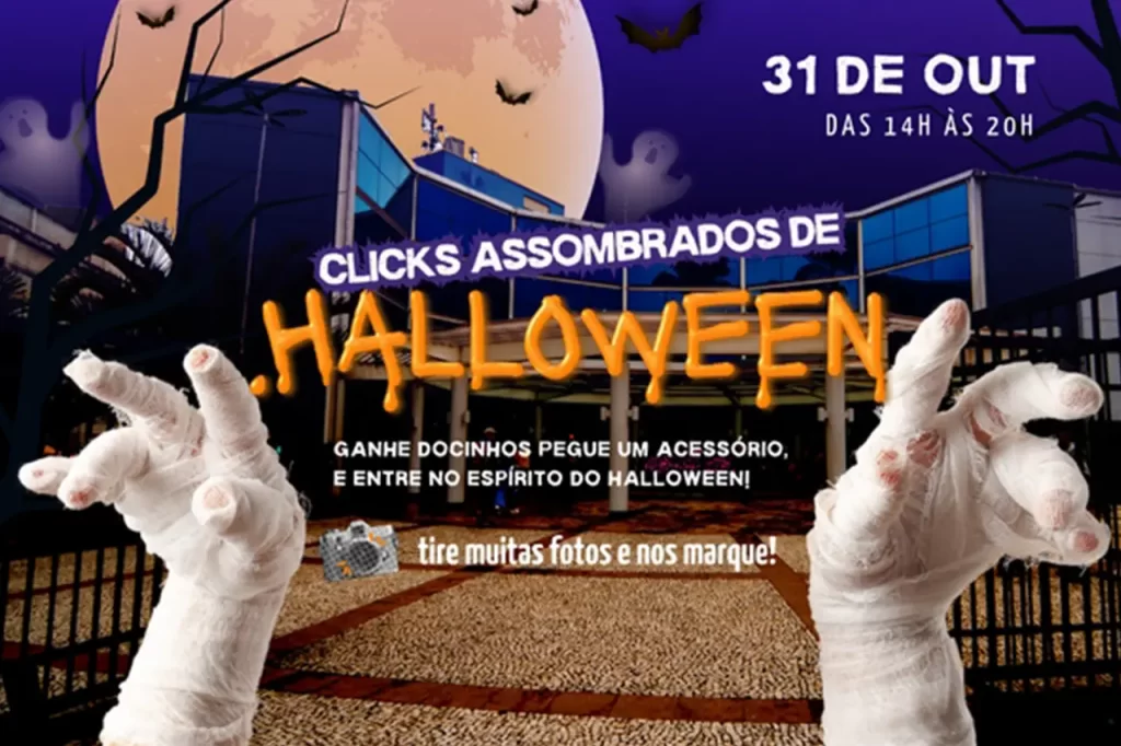 Halloween no Mauá Plaza Shopping traz cenário instagramável e divertido para os clientes