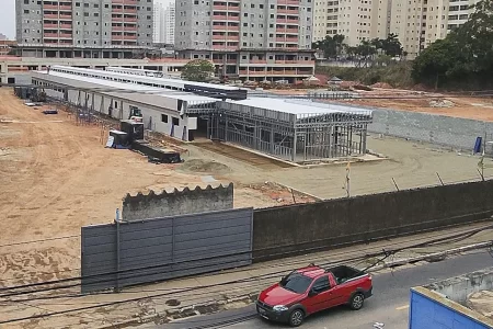 Prefeitura de São Bernardo avança na construção da Unidade Básica de Saúde Jardim Calux