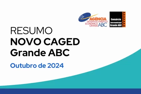 Gráfico destacando o crescimento do mercado de trabalho formal no Grande ABC em outubro de 2024, com 3.324 vagas geradas.