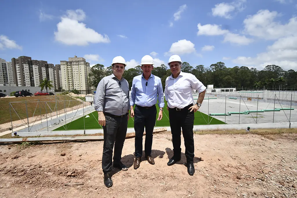 Vistoria das obras do Parque da Cidadania em São Bernardo