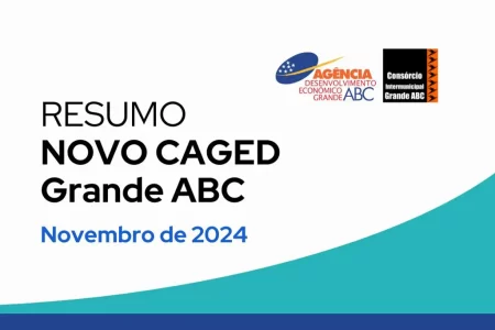 ABC se aGráfico de geração de empregos no Grande ABC, destacando o saldo positivo de 39.812 vagas abertas em 2024. Gráfico de geração de empregos no Grande ABC, destacando o saldo positivo de 39.812 vagas abertas em 2024.