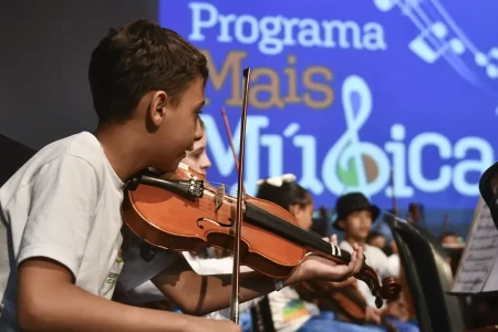 Estudantes do Programa Mais Música se apresentam no Espetáculo pela Paz em São Bernardo do Campo