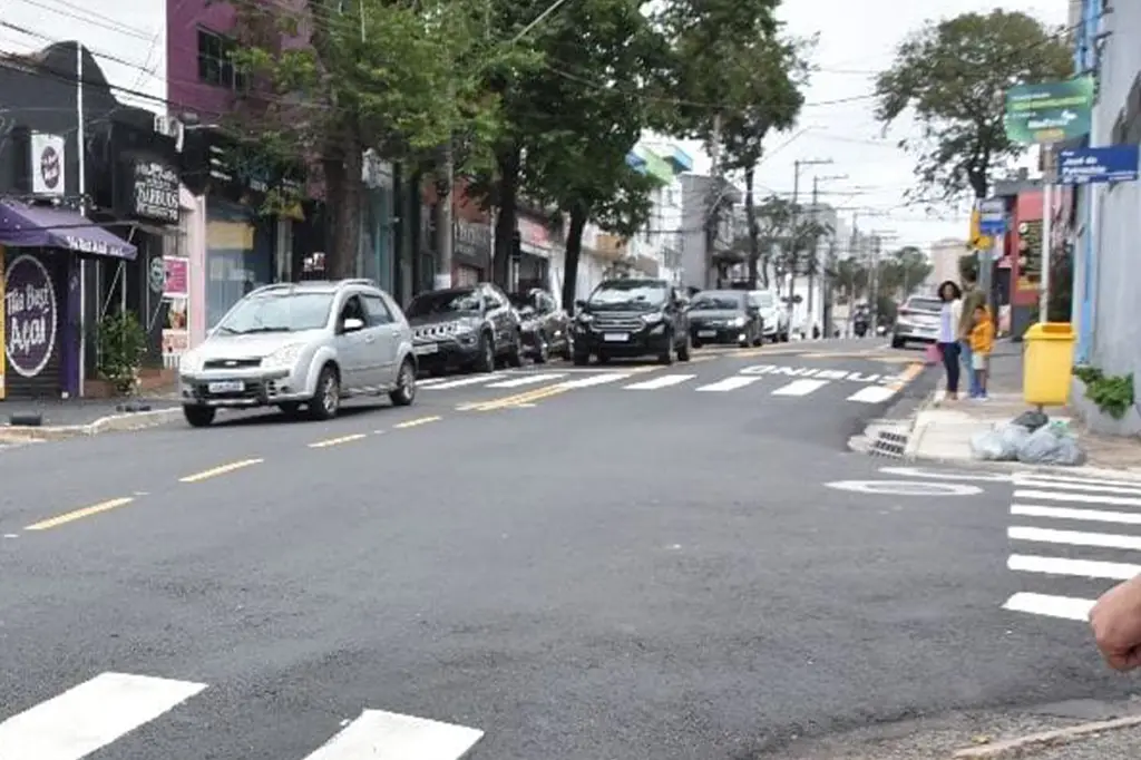 Vista aérea da Avenida Queirós Filho após as obras de drenagem realizadas pela Prefeitura de Santo André.