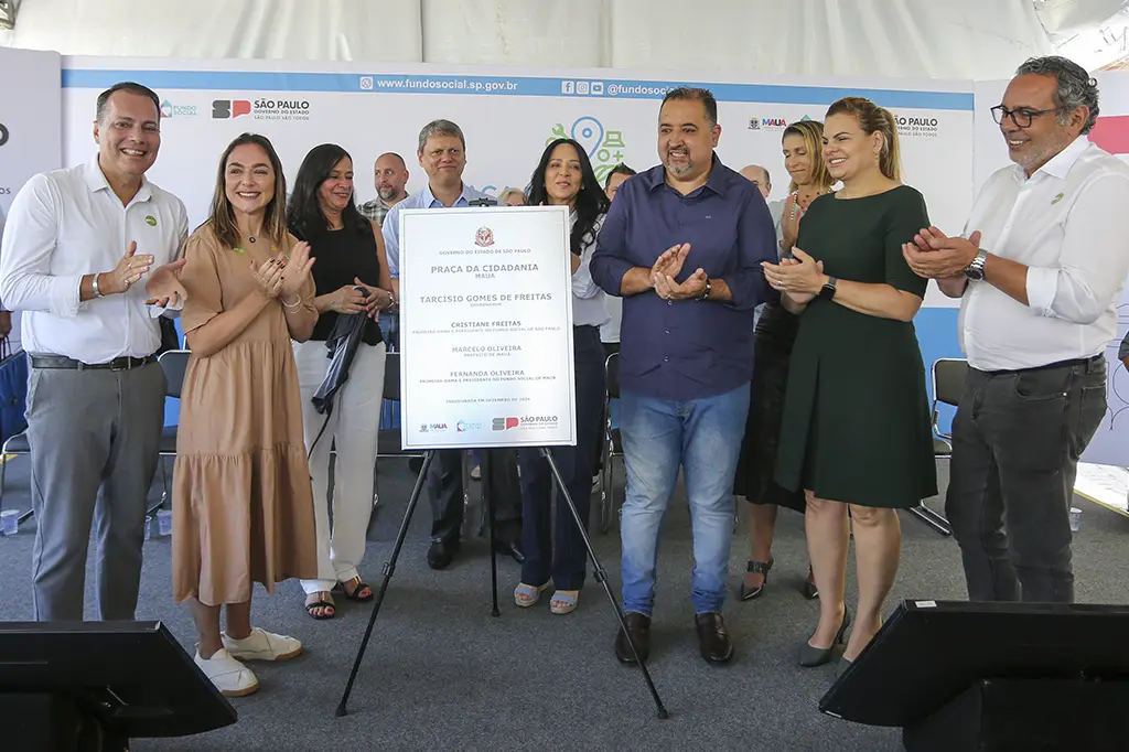 Inauguração da Praça da Cidadania em Mauá pelo Governador Tarcísio de Freitas