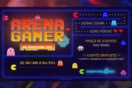 Arena Gamer é destino nas férias do Shopping ABC