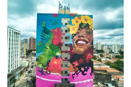 São Paulo recebe novos mega murais inspirados na brasilidade e cultura negra