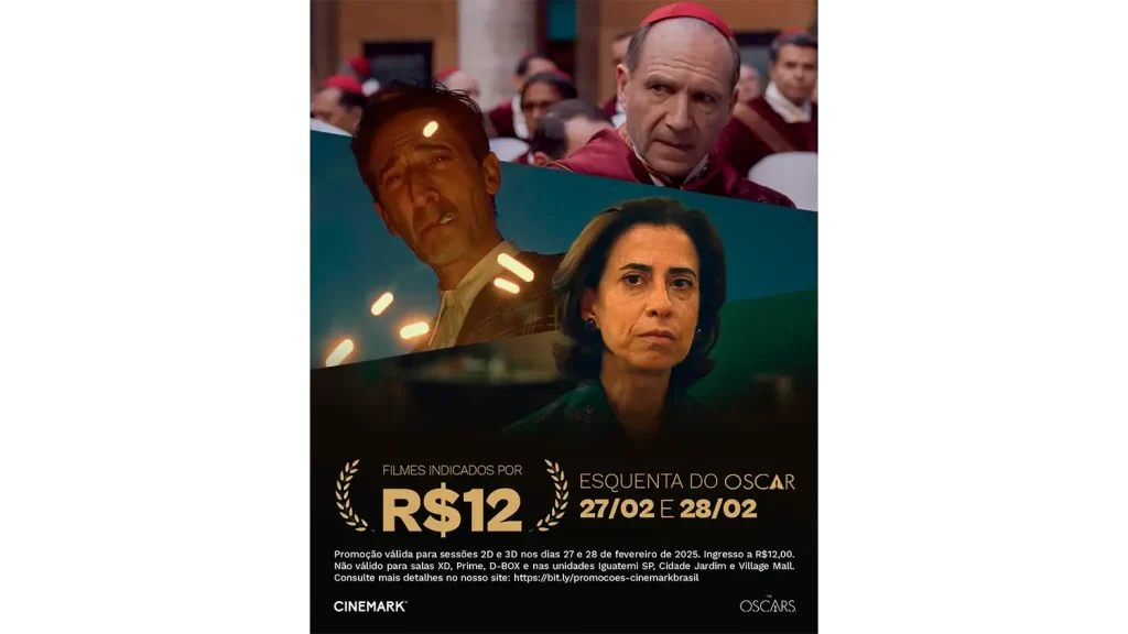 Oscar 2025 Cinemark prepara acoes especiais e descontos exclusivos para a temporada de premiacao 1