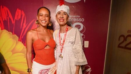 Flora Gil recebe Taís Araújo, Lázaro Ramos e famosos no Expresso 2222 em Salvador