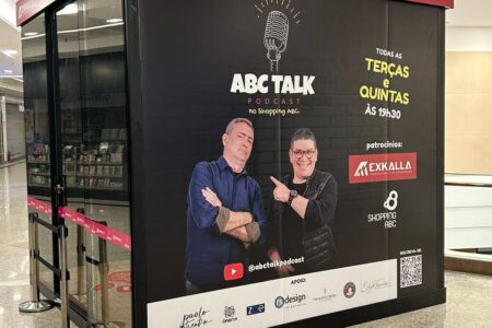 ABC TALK Podcast estreia temporada ao vivo no Shopping ABC com estúdio aberto ao público