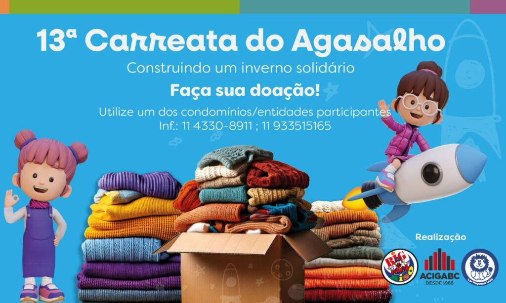 ACIGABC e Big Riso promovem 13ª Campanha do Agasalho em prol do Lar Pequeno Leão (1)