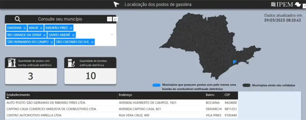 Plataforma do Ipem-SP ajuda motoristas a encontrarem postos com bombas antifraude 1 Plataforma do Ipem-SP ajuda motoristas a encontrarem postos com bombas antifraude