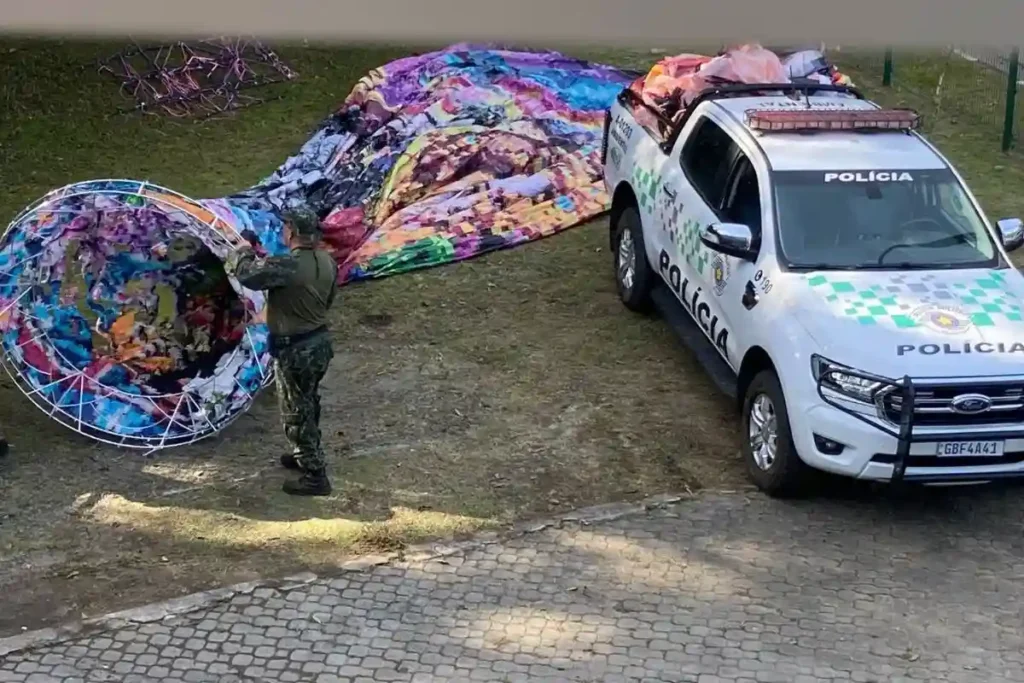 Quatro pessoas são multadas em R$ 40 mil por soltura de balão no Parque Natural do Pedroso