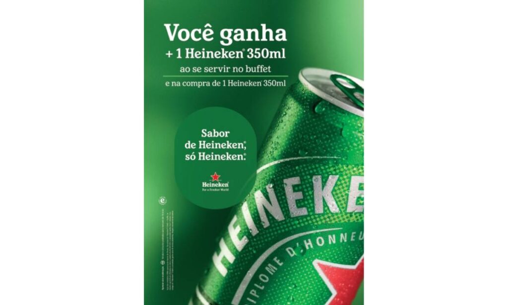 Cerveja em dobro: Mei Mei e Heineken promovem ação especial nos restaurantes da rede