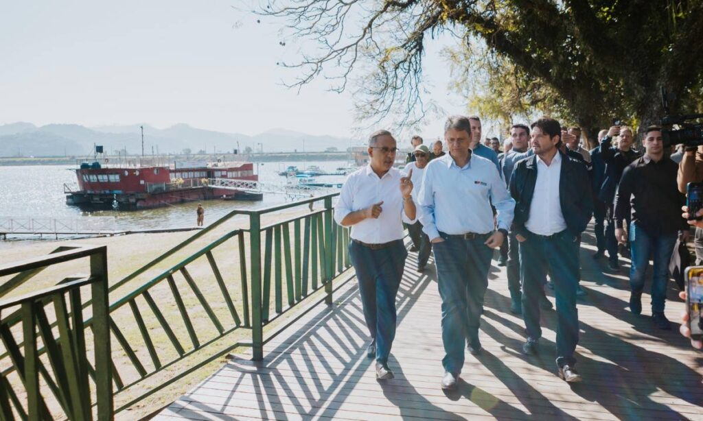 Com articulação do prefeito Marcelo Lima, Tarcísio confirma parceria para revitalizar Prainha do Riacho Grande