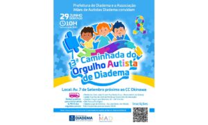 Diadema realiza 3ª Caminhada do Orgulho Autista no próximo domingo (29/6)