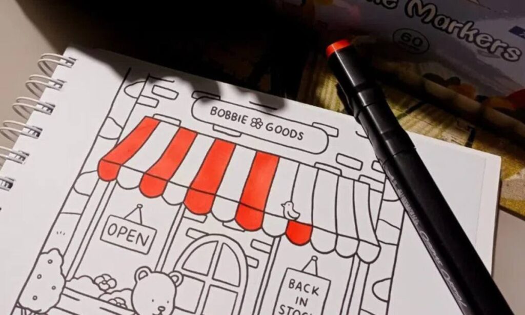 Fenômeno Bobbie Goods: Livros de colorir viram antídoto contra ansiedade entre jovens conectados