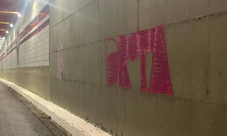 Pichação na Av. Lions resulta em detenção de dois indivíduos e multa de R$ 9.304 da GCM