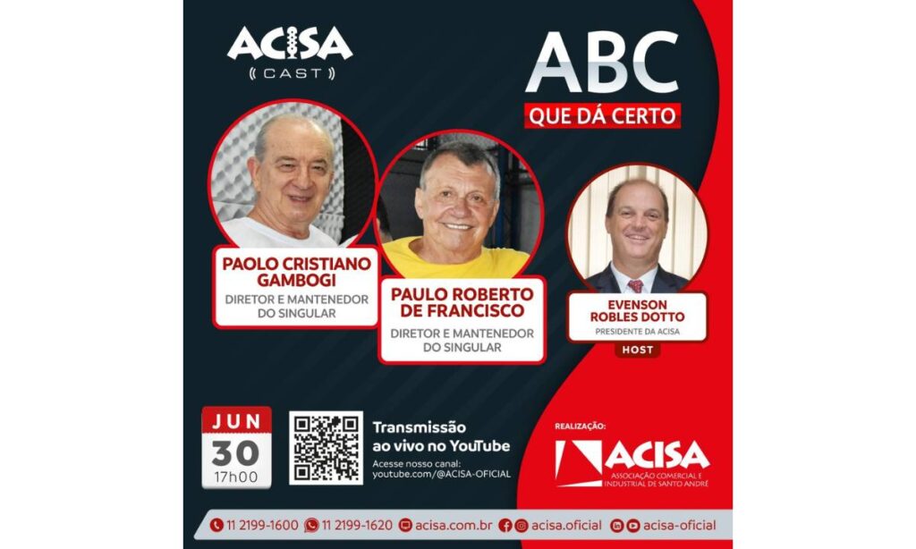 Podcast da ACISA recebe mantenedores da Rede de Ensino Singular