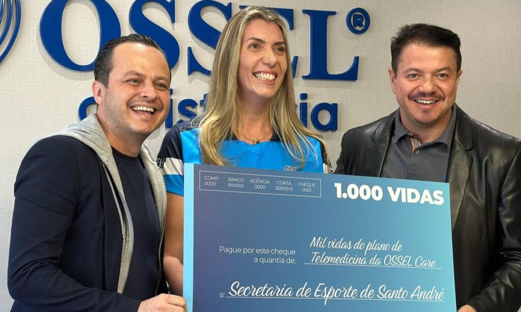 Santo André firma parceria com Grupo Ossel e oferece atendimento de saúde digital a mil atletas