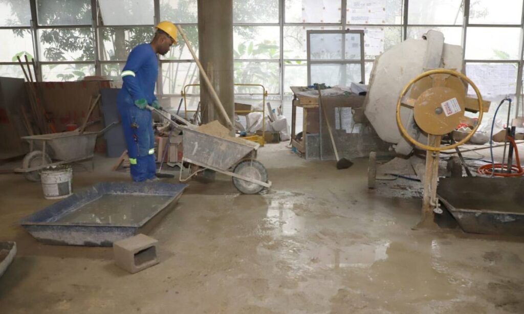 Obras do retrofit avançam no prédio da Prefeitura de Santo André 3 Obras do retrofit avançam no prédio da Prefeitura de Santo André