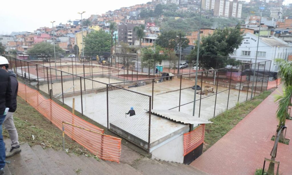 Praça Lamartine passa por obras de revitalização no Jardim Santo André 2 Praça Lamartine passa por obras de revitalização no Jardim Santo André