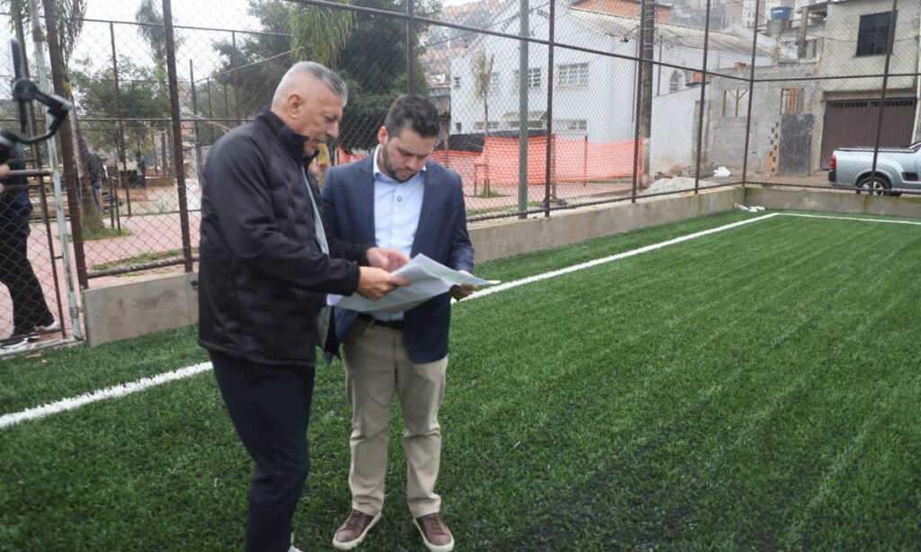 Praça Lamartine passa por obras de revitalização no Jardim Santo André 1 Praça Lamartine passa por obras de revitalização no Jardim Santo André