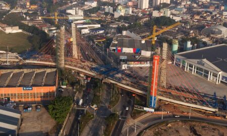 Viaduto Estaiado de São Bernardo ultrapassa 90% de obras e será entregue em agosto