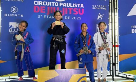 Rebeca Bem-Te-Vi, atleta de São Bernardo, é pentacampeã do Circuito Paulista de Jiu-Jítsu