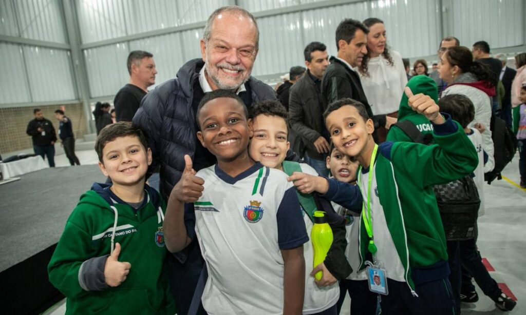 Tite Campanella inaugura EMEI Carmela Galati e EMEF Santina Lorenzini Auricchio no Bairro Mauá, em São Caetano