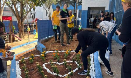 EMEB José Rodrigues Pinto ganha ação de 250 voluntários do Transforma Diadema