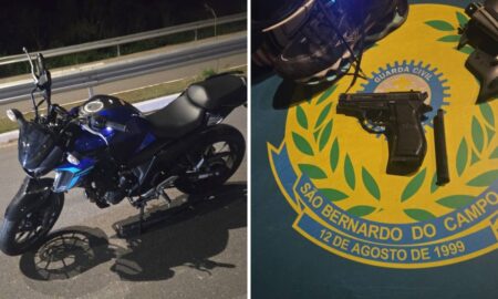 GCM de São Bernardo frustra roubo e recupera moto e celular