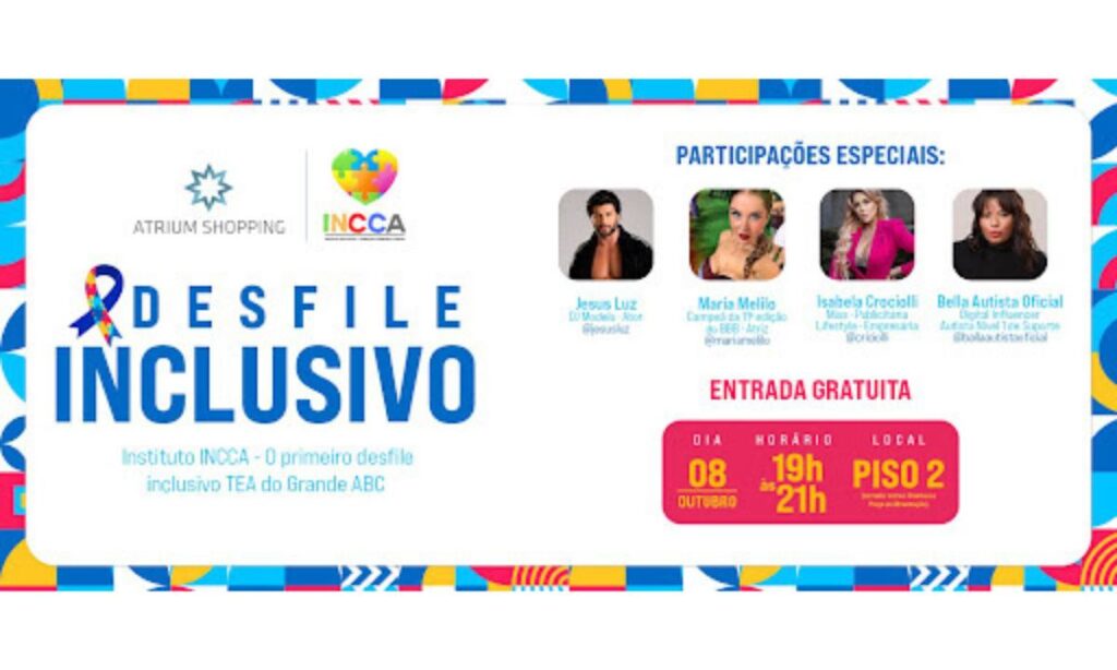 Atrium Shopping realiza desfile inclusivo com crianças autistas em Santo André