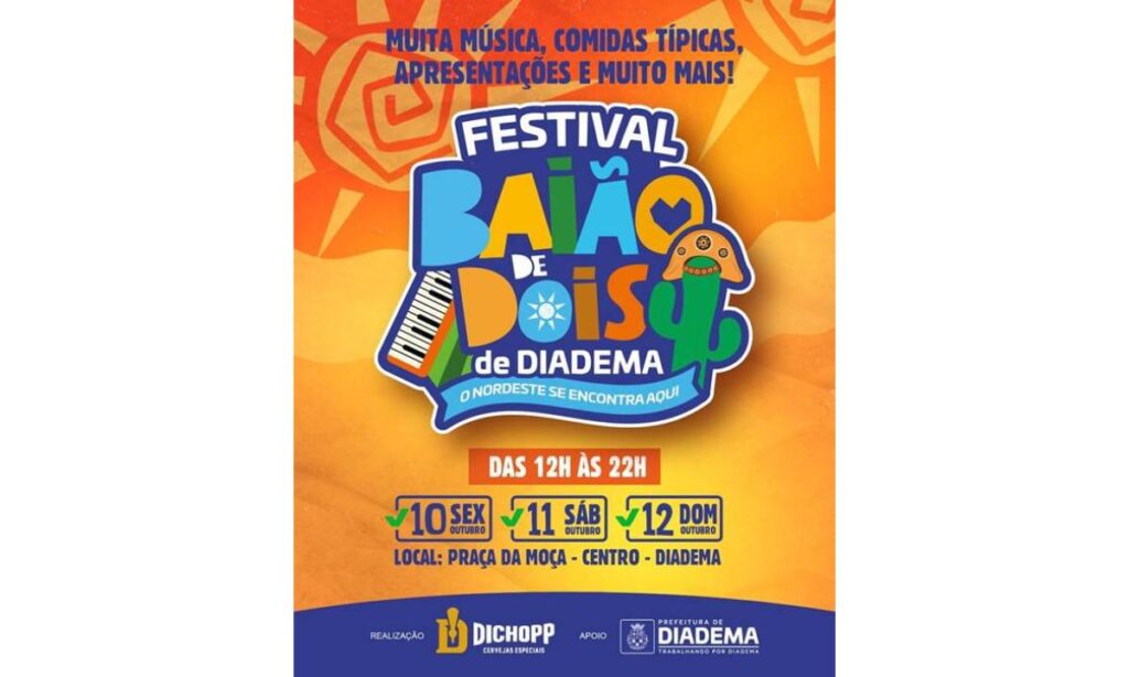 Diadema realiza o 1º Festival Baião de Dois