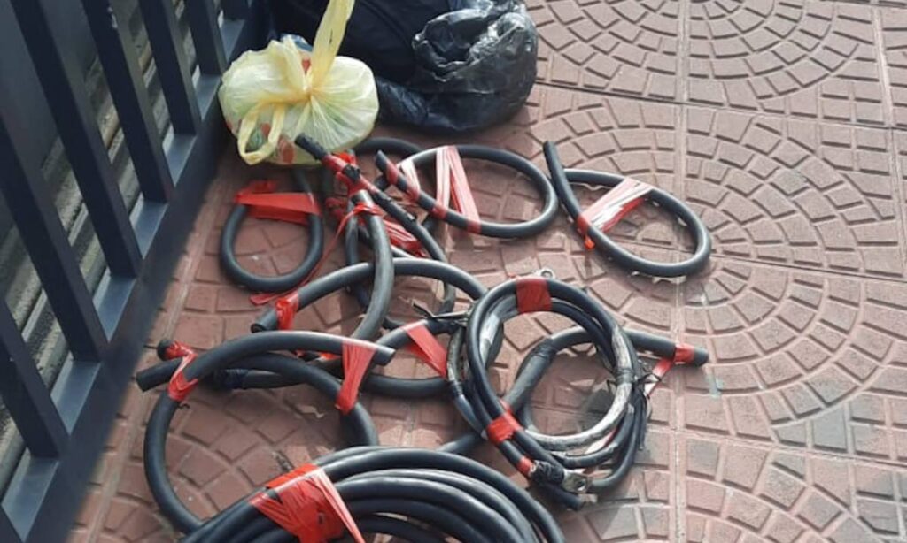 ROMU da GCM de São Caetano apreende 20 metros de cabos elétricos cortados após abordagem no Bairro Fundação