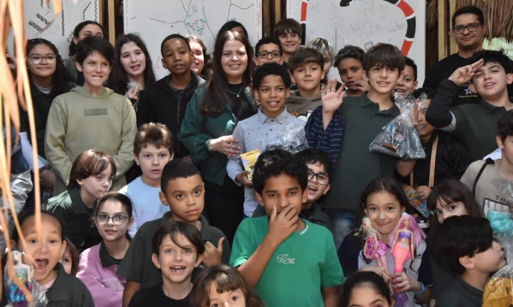 Primeira-dama Jessica Roberta promove experiências culturais e esportivas a 120 crianças de instituições parceiras do Fundo Social