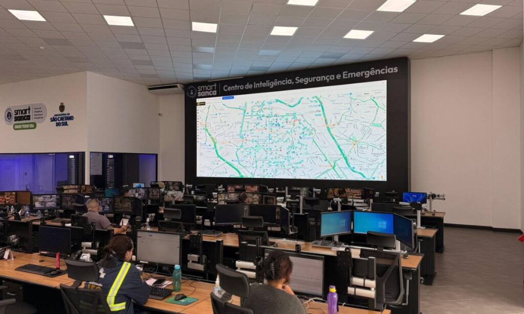 São Caetano amplia monitoramento com 561 câmeras integradas ao Smart Sanca