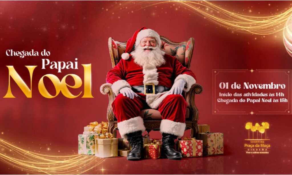 Shopping Praça da Moça inicia no sábado às celebrações de Natal com a chegada do Papai Noel (1)