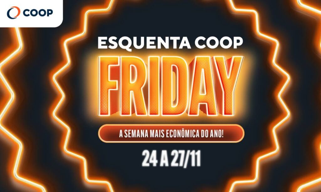 Coop Anuncia Semana de Black Friday com Descontos de Até 70% em Varejo e Drogarias