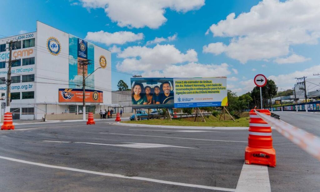 Duplicação, corredor e novo acesso: obras na Av. Robert Kennedy reorganizam trânsito e melhoram mobilidade 