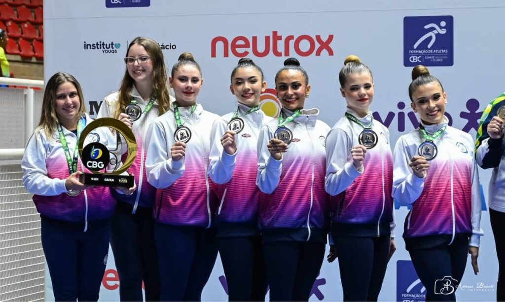São Caetano é vice no adulto e 3º na infantil no Brasileiro de ginástica rítmica