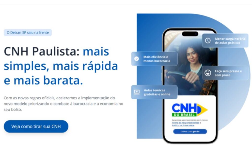 Detran-SP lança página especial para orientar população sobre a nova CNH Paulista Detran-SP lança página especial para orientar população sobre a nova CNH Paulista
