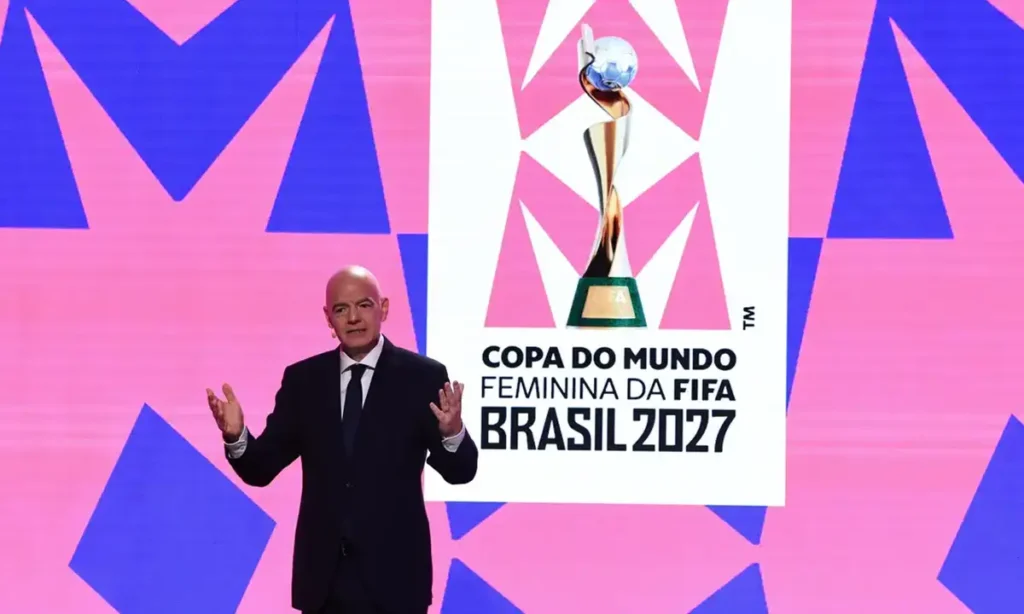 A 515 dias do Mundial, Fifa apresenta identidade da Copa Feminina 2027 no Brasil A 515 dias do Mundial, Fifa apresenta identidade da Copa Feminina 2027 no Brasil