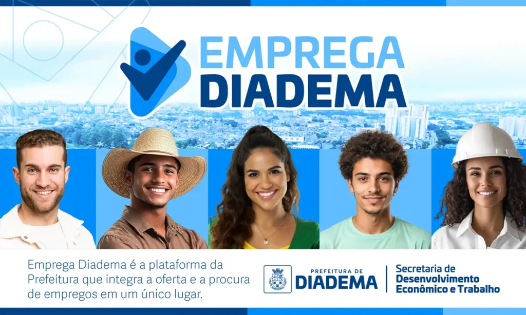 Diadema abre 50 vagas de emprego e estágio pelo Centro Público de Emprego e Renda