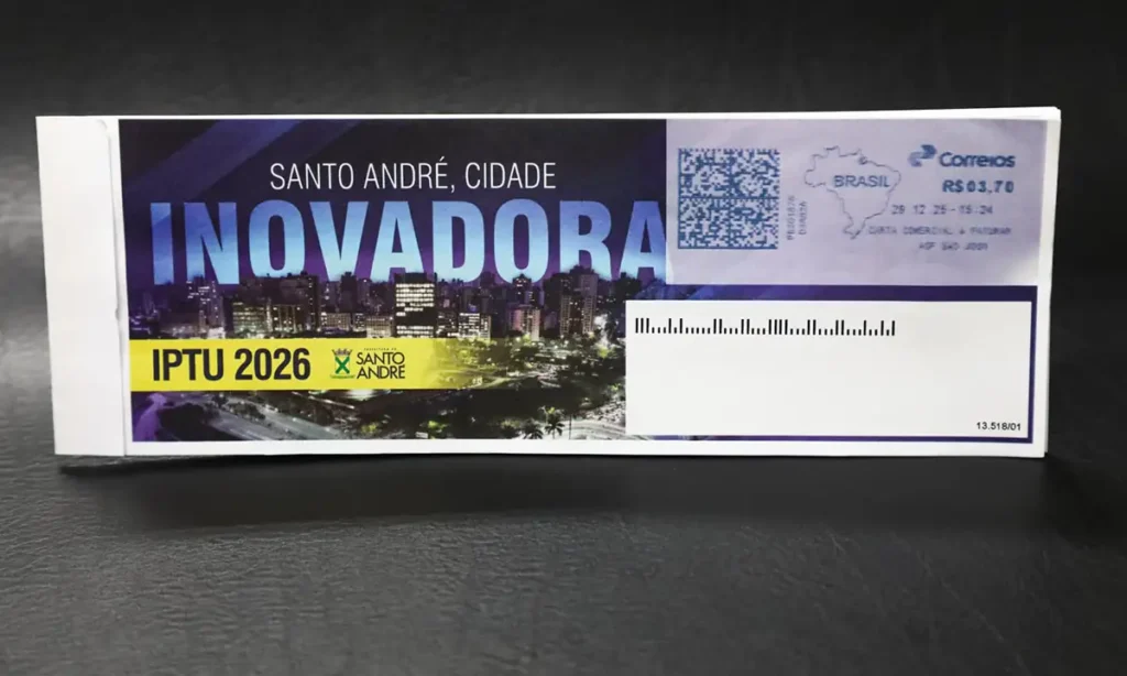 Prefeitura de Santo André prorroga vencimento do IPTU para 30 de janeiro sem juros ou multa Prefeitura de Santo André prorroga vencimento do IPTU para 30 de janeiro sem juros ou multa