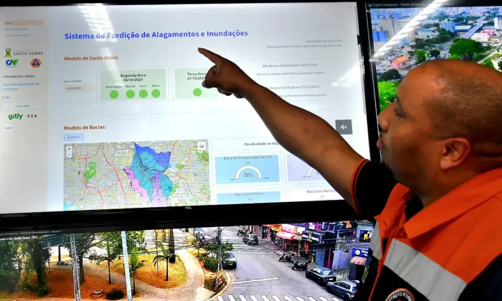 Santo André é finalista em prêmio federal com projeto de predição de riscos hidrológicos por IA Santo André é finalista em prêmio federal com projeto de predição de riscos hidrológicos por IA