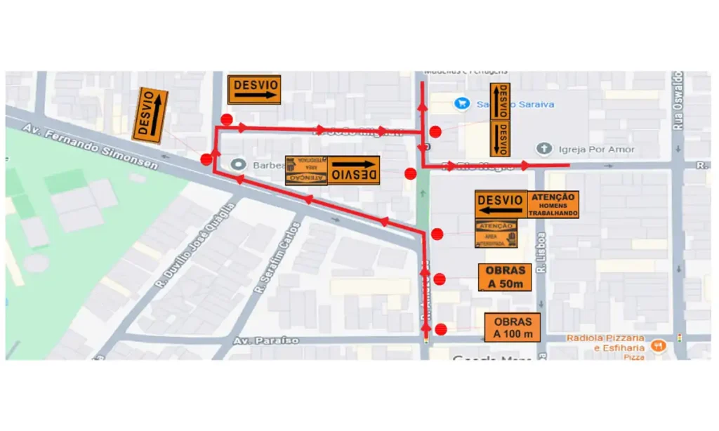 São Caetano inicia 2026 com obras pesadas contra enchentes na Rua Amazonas